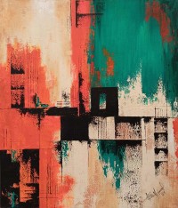 Aisha Mahmood, 18 x 24 Inch, Acrylic on Canvas, Abstract Painting, AC-AIMD-092 Aisha Mahmood, 18 x 24 Inch, Acrylic on Canvas, Abstract Painting, AC-AIMD-092